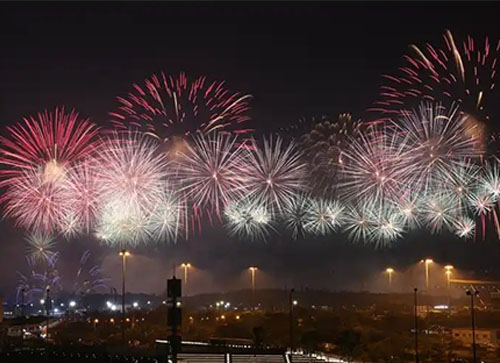 改则县焰火晚会